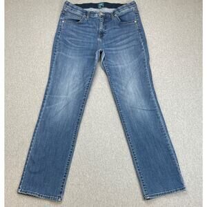 Jag Jeans Women 14/32 Blue Cotton Blend Stretch Medium Wash Ruby Straight